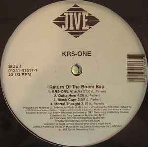 KRS-One -- Return Of The Boom Bap (s)