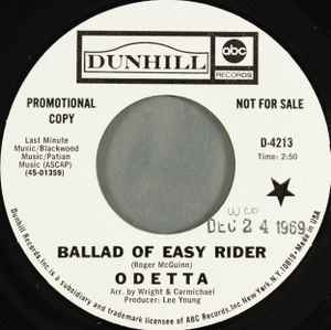 Odetta -- Ballad Of Easy Rider / Visa-Versa