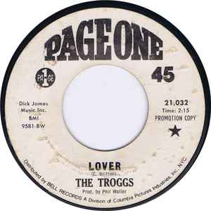 Troggs -- Lover