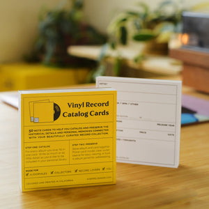 Vinyl Record Catalog Card Notepads