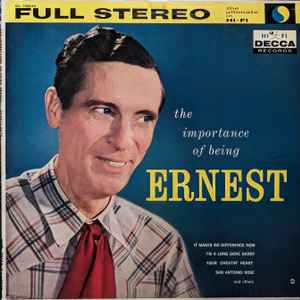 Tubb, Ernest -- The Importance Of Being Ernest